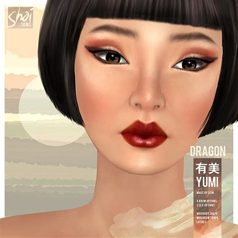 Second Life Marketplace - *Shai* Yumi Skin Red Dragon