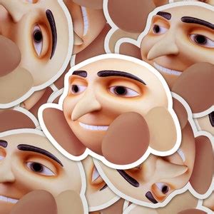 Gru Kirby Meme Sticker - Etsy Australia