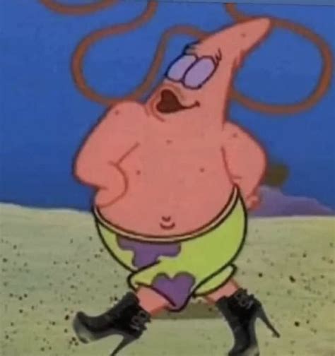 patrick strutting in boots | Spongebob funny, Cartoon memes, Spongebob pics