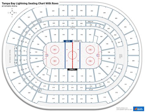 Tampa Bay Lightning Seating Charts at Amalie Arena - RateYourSeats.com