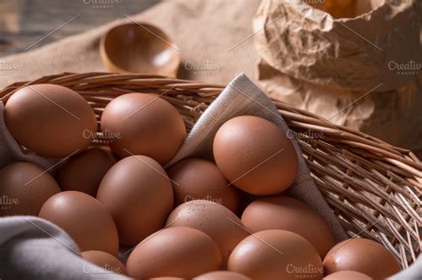 Brown eggs ~ Food & Drink Photos ~ Creative Market