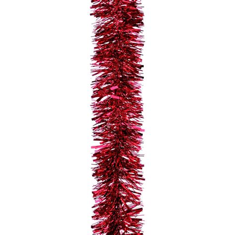 Large Chunky Red Tinsel - Christmasshop