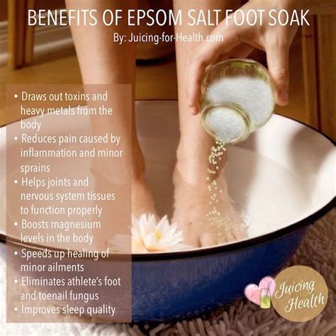 Soothing Epsom Salt And ACV Foot Bath To Eliminate Foot Pain, Fungus And Odor - Juicing For ...