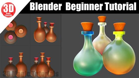 Blender 2.91 | Stylized Potions | Game Asset - YouTube