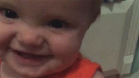 Baby Laughs When Dad Makes Funny Noise - Poke My Heart