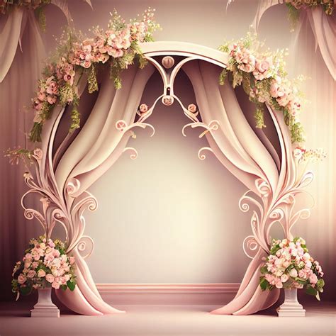 Premium Photo | Wedding Backdrop Wallpaper