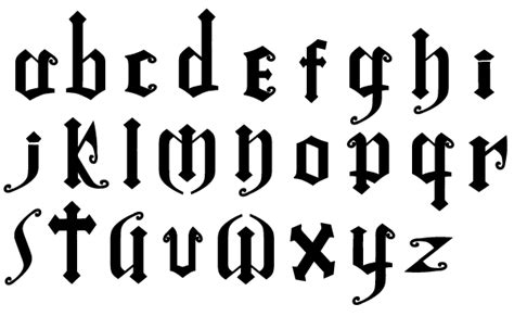 Gothic Font by Oathwind on DeviantArt