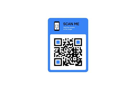 QR code scanning sticker for smartphone. Vector flat design illustration. Graphic Design ...