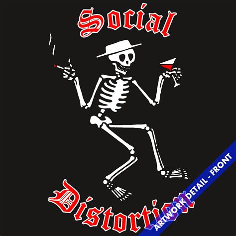 Social Distortion T-Shirt | Skeleton Logo Social Distortion T-Shirt