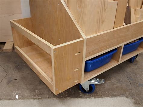 Compact Lumber Storage Cart Plans | DIY Montreal