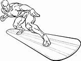 Silver Surfer Coloring Pages At GetColoringscom  Free Printable sketch template