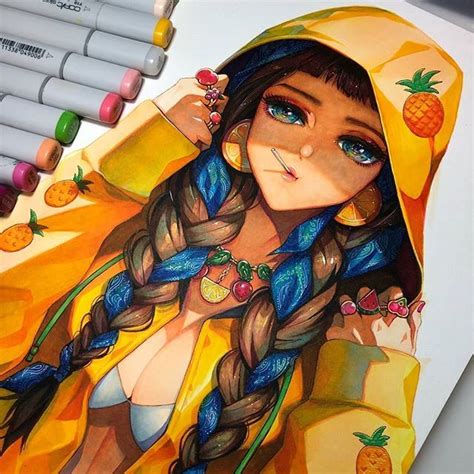 Ana Clara Viana (@ana_claaraviana) • Fotos e vídeos do Instagram | Copic marker art, Copic ...