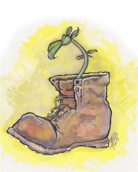 WALL-E BOOT PLANT Original Watercolor Painting / Disney Nursey - Etsy UK