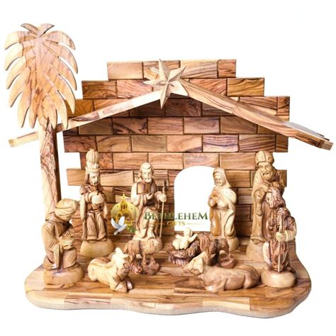Olive Wood Nativity Set