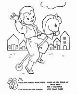 BlueBonkers Nursery Rhymes Quiz Coloring Page Sheets  Ride A Cock sketch template
