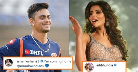 Ishan Kishan Rumoured Girlfriend Aditi Hundia Reacts After He Got 10.25 ...