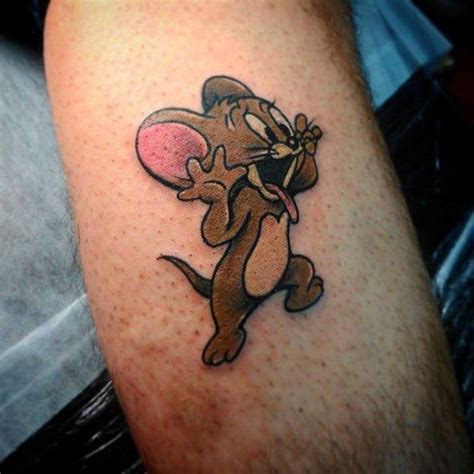 40 Classic Tom and Jerry Tattoo Designs for Men