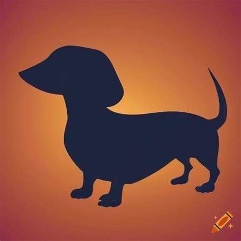 Vector art of a dachshund on Craiyon