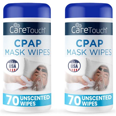 Care Touch CPAP Mask Cleaning Wipes - Unscented | 2 Packs of 70 ...