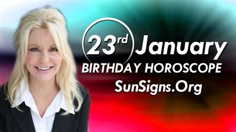 January 23 Zodiac Horoscope Birthday Personality - Aquarius - Part 1 - YouTube