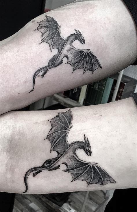 dragons couple tattoo © tattoo artist Sabina Popescu | Tätowierungen ...