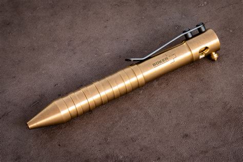 Böker Plus - Tactical Pen KID cal .50 Brass | All Things Brass