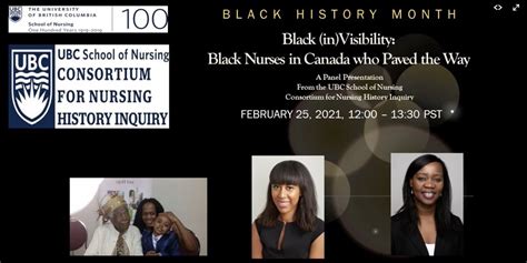 Recording of Black (in)Visibility: Black Nurses in Canada who Paved the Way | Canadian ...