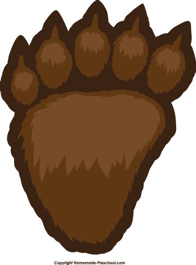 Bear paw free paw prints clipart 3 - WikiClipArt