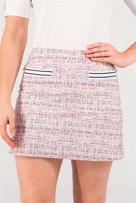 Society Skirt | Light Bouclé Print | Foray Golf