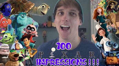 100 PIXAR Voice Impressions!!! (Disney Impressions) - YouTube