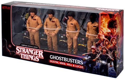 McFarlane Stranger Things Ghostbusters Action Figure 4-Pack [Dustin, Mike, Will & Lucas ...