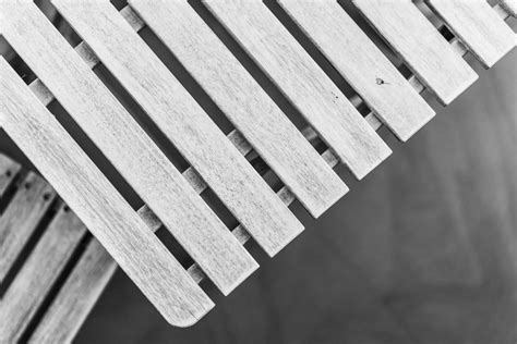 White Colored Wooden Garden Table Free Stock Photo | picjumbo