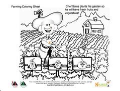 Growing Fresh Garden Vegetables Coloring Page for Kids by … | Flickr