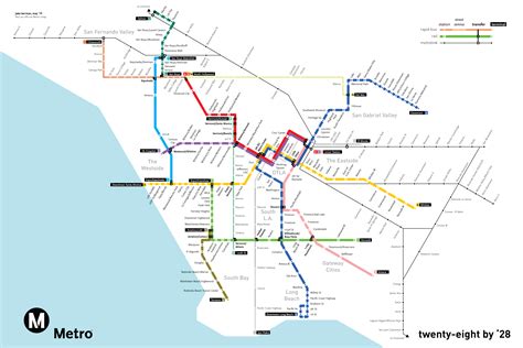 I drew a map of Metro's plan to expand by 2028. (Updated with the subway line under the ...