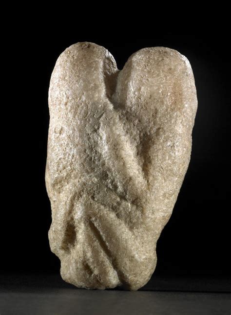 Stone figurine. c.10,000 BC Mesolithic Levant The natural shape of a calcite… Ancient Humans ...