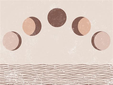 Moon Phase, Moon Poster, PRINTABLE, Boho Poster, Moon Phases, Moon Painting, Modern Wall Art ...