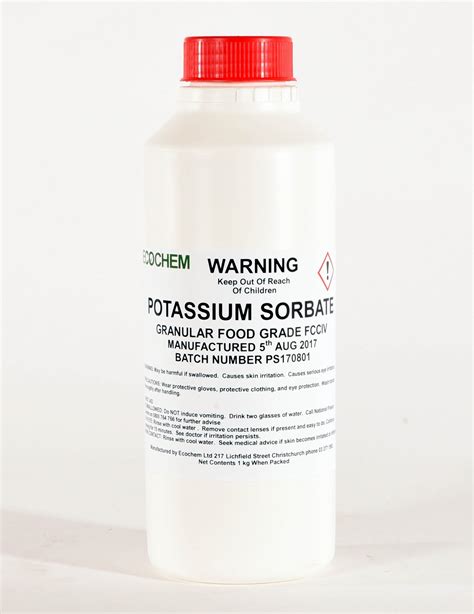 Potassium Sorbate - Food Grade - Ecochem Limited