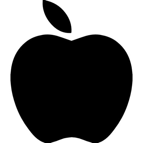 Apple black fruit shape - free icon