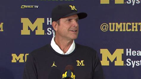 Jim Harbaugh Press Conference 9-2-19 - YouTube