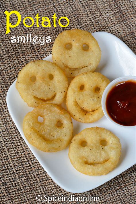 Homemade Potato Smiley - Smiley Potato Fries — Spiceindiaonline