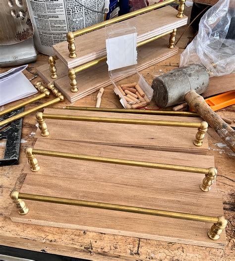 Inexpensive DIY Brass Gallery Rail