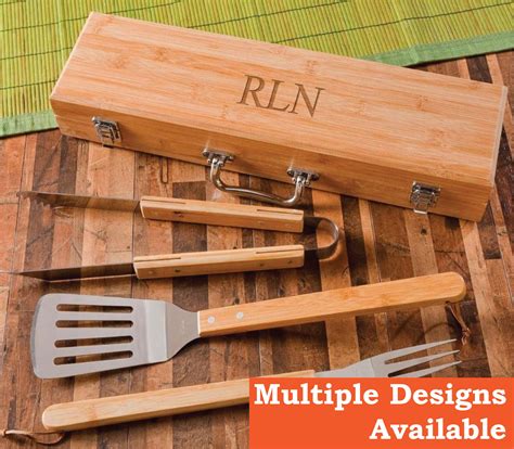 Personalized BBQ Set Grilling Gift for Men or Groomsmen 3 | Etsy