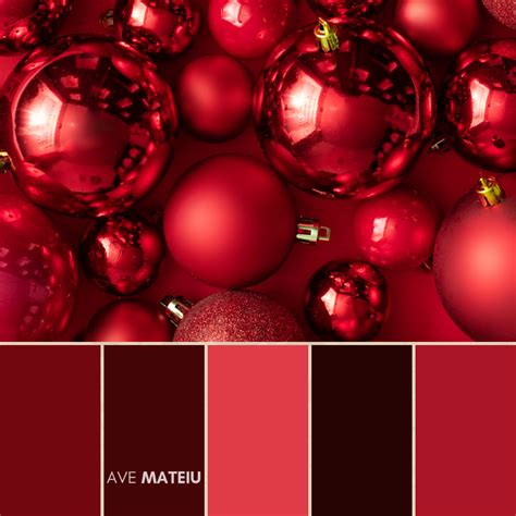 20 Christmas Color Palettes with Hex Codes + FREE Colors Guide - Ave Mateiu | Christmas color ...