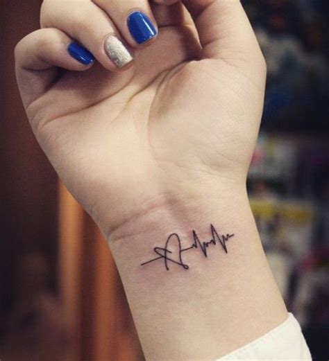 40 Most Attractive Heartbeat Tattoo Design in 2021