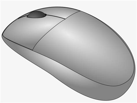 Clipart - Mouse - Draw A Computer Mouse Transparent PNG - 2400x1699 ...