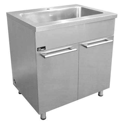 Stainless Steel 33" Sink Base Cabinet with Integral Sink | SSC3336