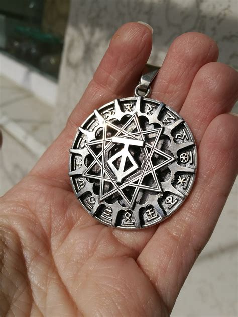 Rune pagan amulet pagan jewelry svarog circle ancient slavic | Etsy