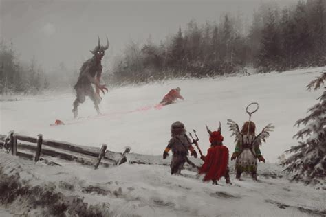 Krampus by Jakub Rozalski - Digital Art - 2016 : r/Art