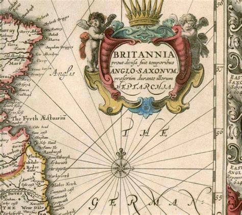 Old Map of the United Kingdom 1642 Old Map of British Isles - VINTAGE ...