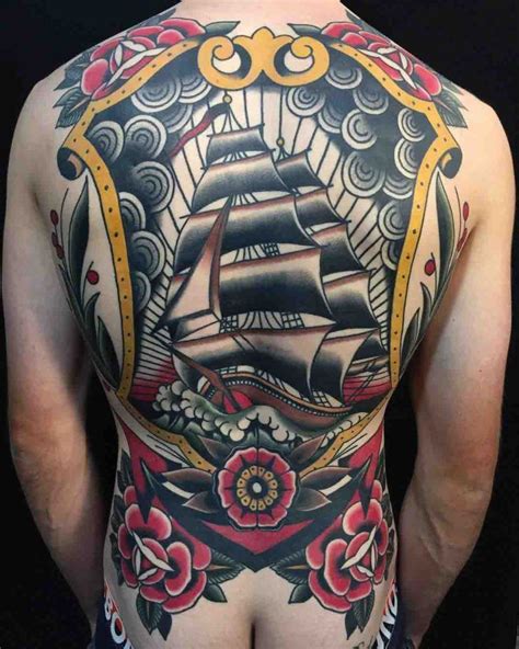 Full Back Nautical Tattoo Ship - Best Tattoo Ideas Gallery | Tatuaje de nave, Tatuajes náuticos ...